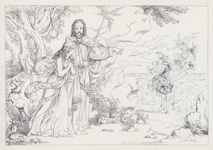 Shakespeares Stormen, 1. akt, scene 2 af Joseph Noel after Paton