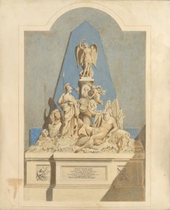 Design til The Three Captains Memorial, ca. 1784.
