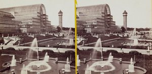 Crystal Palace i Hyde Park, ca. 1900 (s/h-billede)