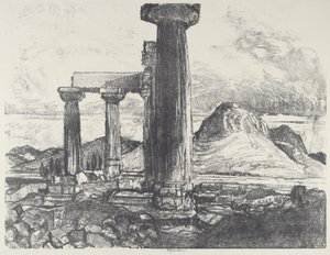 Acro, Korinth fra Korinth, 1913. af Joseph Pennell