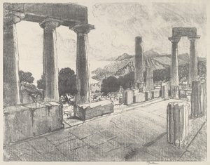 Aegina, Schwarzwald af Joseph Pennell