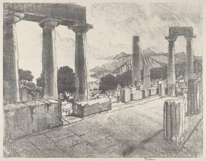 Aigina, Schwarzwald af Joseph Pennell