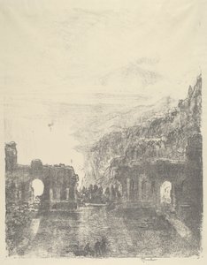 Aetna over Taormina, 1913. af Joseph Pennell
