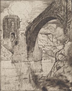 Alcantaras brobue, 1904. af Joseph Pennell