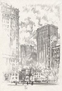 Battery Park, nr. 1 i Iconophile Club Collection af Joseph Pennell