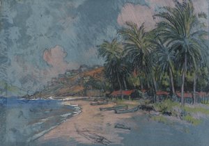 Strand, Acapulco af Joseph Pennell