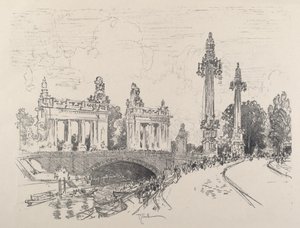 Bridge i Charlottenburg af Joseph Pennell