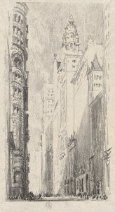 Broadway Towers af Joseph Pennell