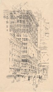 Bygning af bygningen, #8 i Iconophile Club Collection af Joseph Pennell