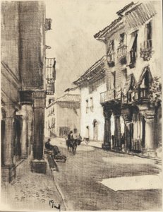 Calle Borgmester Alcala af Joseph Pennell