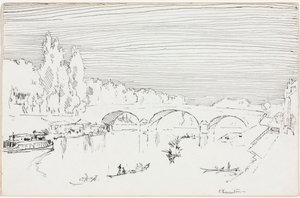 Charenton-le-Pont, ca. 1893. af Joseph Pennell