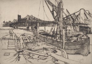Chelsea, nr. II, 1886. af Joseph Pennell