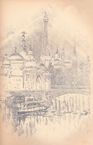 Tidlig afteneffekt, Paris-udstillingen, 1901 af Joseph Pennell