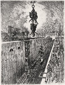 Slut på dagen: Gatun Lock, plade VII fra 