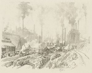 Engelsk War Work: In the Land of Iron and Steel af Joseph Pennell