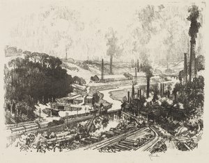 Engelsk War Work: Munition Works af Joseph Pennell