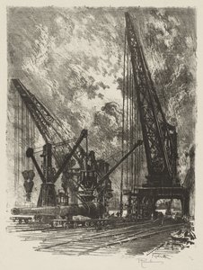 Engelsk krigsarbejde: Taking the Big Gun Away af Joseph Pennell