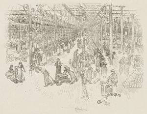 Engelsk krigsarbejde: The Thousand Girls Bay af Joseph Pennell