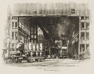 Engelsk War Work: The Urns, Casting Big Shells af Joseph Pennell