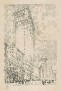 Flatiron Building, 1904. af Joseph Pennell