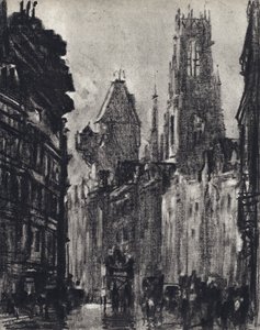 Fleet Street af Joseph Pennell