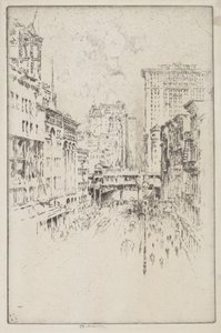 Forty-Second Street af Joseph Pennell