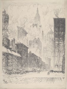 Fra Fulton Street af Joseph Pennell