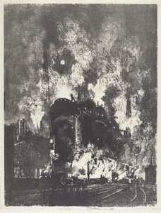 Ovne om natten, 1916.