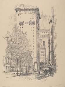 Girard Street af Joseph Pennell