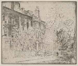 Great College Street, Westminster af Joseph Pennell