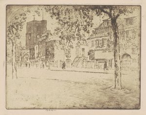 Hus, hvor Whistler døde af Joseph Pennell