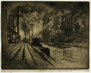 I Værket, Homestead af Joseph Pennell