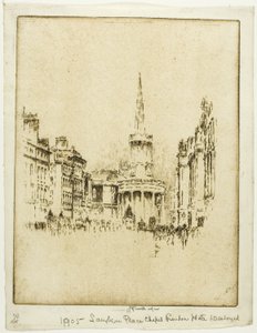 Langham Place Chapel af Joseph Pennell