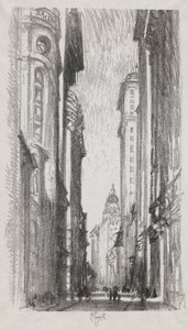 Nassau Street, #5 i Iconophie Club Collection af Joseph Pennell