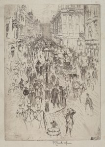 New Oxford Street, London af Joseph Pennell