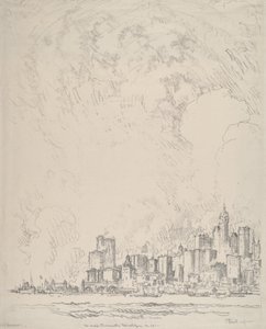 New York fra Brooklyn af Joseph Pennell