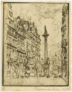 Northumberland Avenue af Joseph Pennell