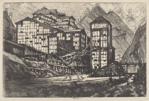Old Million Eyes, 1910. af Joseph Pennell
