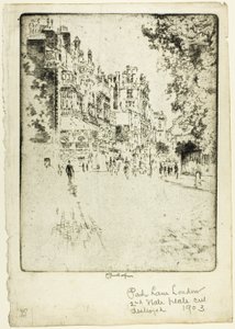 Park Lane af Joseph Pennell