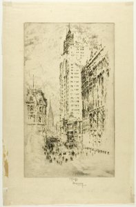 Park Row af Joseph Pennell