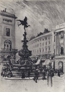 Piccadilly Circus af Joseph Pennell