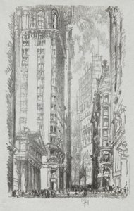 Pine Street, #6 i Iconophile Club Collection af Joseph Pennell