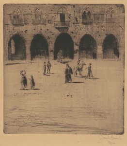 Rådhus, Pistoia, 1883. af Joseph Pennell