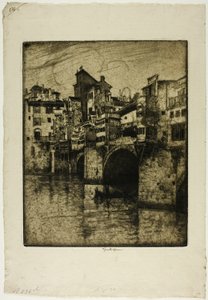 Ponte Vecchio, Firenze af Joseph Pennell