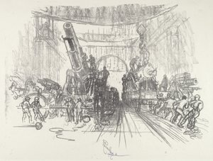 Klar til krig, 1916. af Joseph Pennell