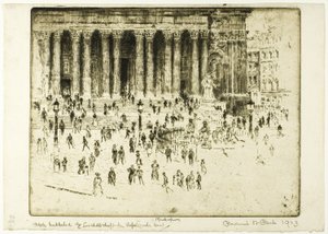 Sankt Pauls fortov af Joseph Pennell