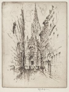 San Maclou, Rouen af Joseph Pennell