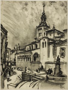 San Martin, Segovia af Joseph Pennell
