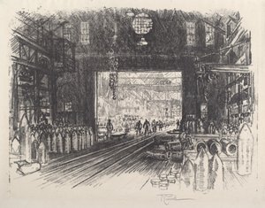 Shell Factory, No.II af Joseph Pennell