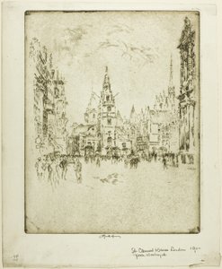 Sankt Clement Danes af Joseph Pennell